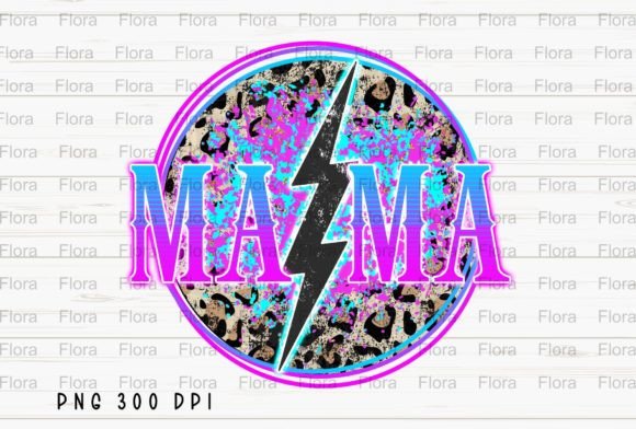 Download Mama Lightning Bolt Leopard Neon PNG - Leopard neon png Collection
