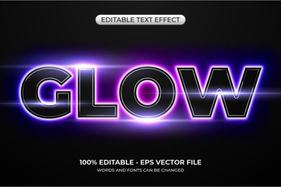 Download Realistic Glow Text Effect - Glow text effect Collection