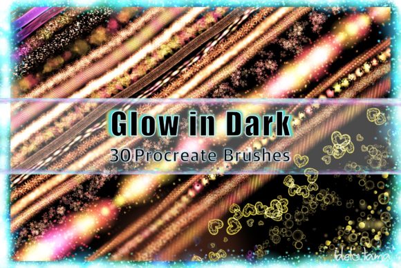 Download Procreate Brush Glow Neon Glitter Light - Premium Resources