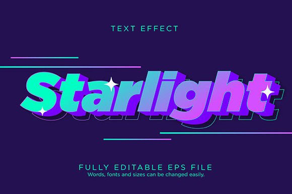Download Starlight Glow Text Effect Font Type - Glow text effect Collection