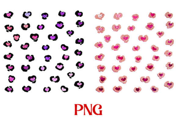Download Glitter Heart Leopard Sublimation Png - Leopard sublimation png Collection