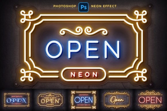 Download Neon Logo Mockups - Neon logo Collection