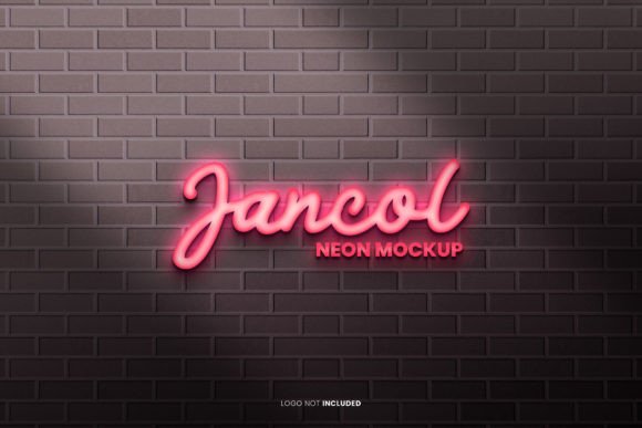 Download Neon Logo Mockup Psd - Neon logo Collection