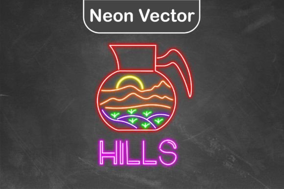 Download Neon Logo Vector - Teapot Hills - Neon logo Collection