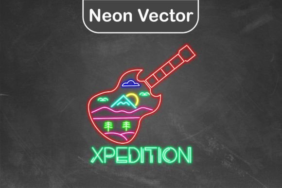 Download Neon Logo Vector - Guitar Xpedition - Neon logo Collection